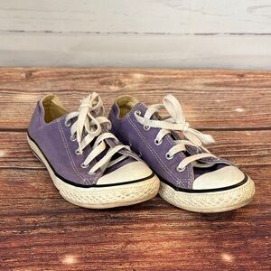 Converse Kids Shoes in Purple and White